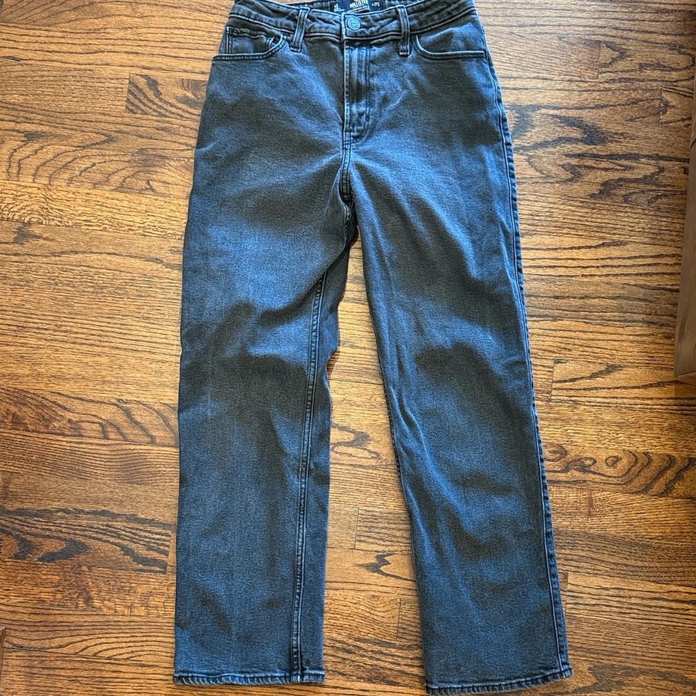 Hollister Men's Dark Gray Straight Jeans
